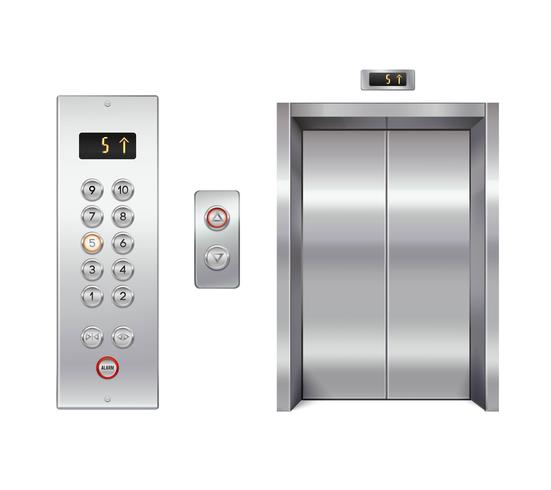 Conjunto de design de elevador vetor