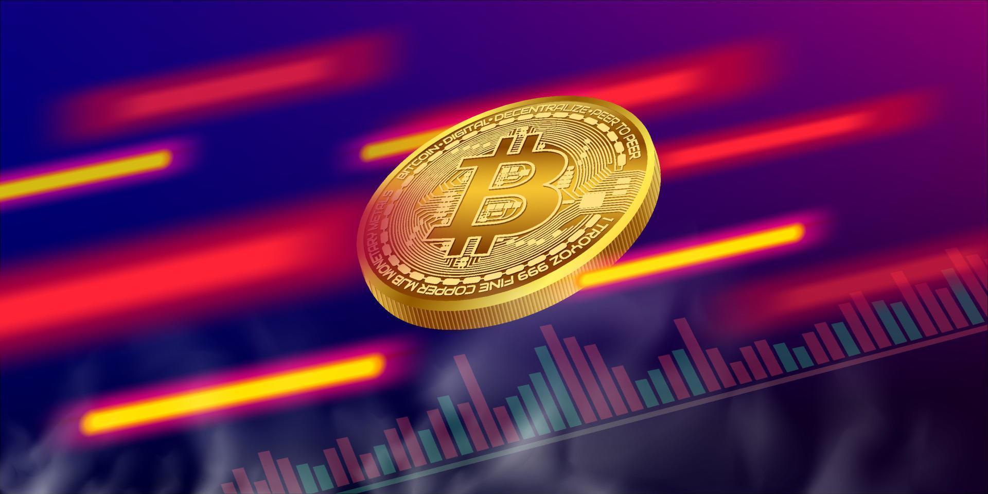 volatilidade do mercado de ações de criptomoeda vetor