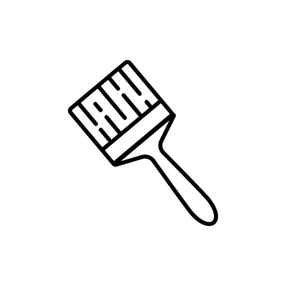 um pincel. ícones editáveis relacionados à pintura artística. símbolo de vetor simples e minimalista para o site ui ux ou aplicativo móvel de arte.