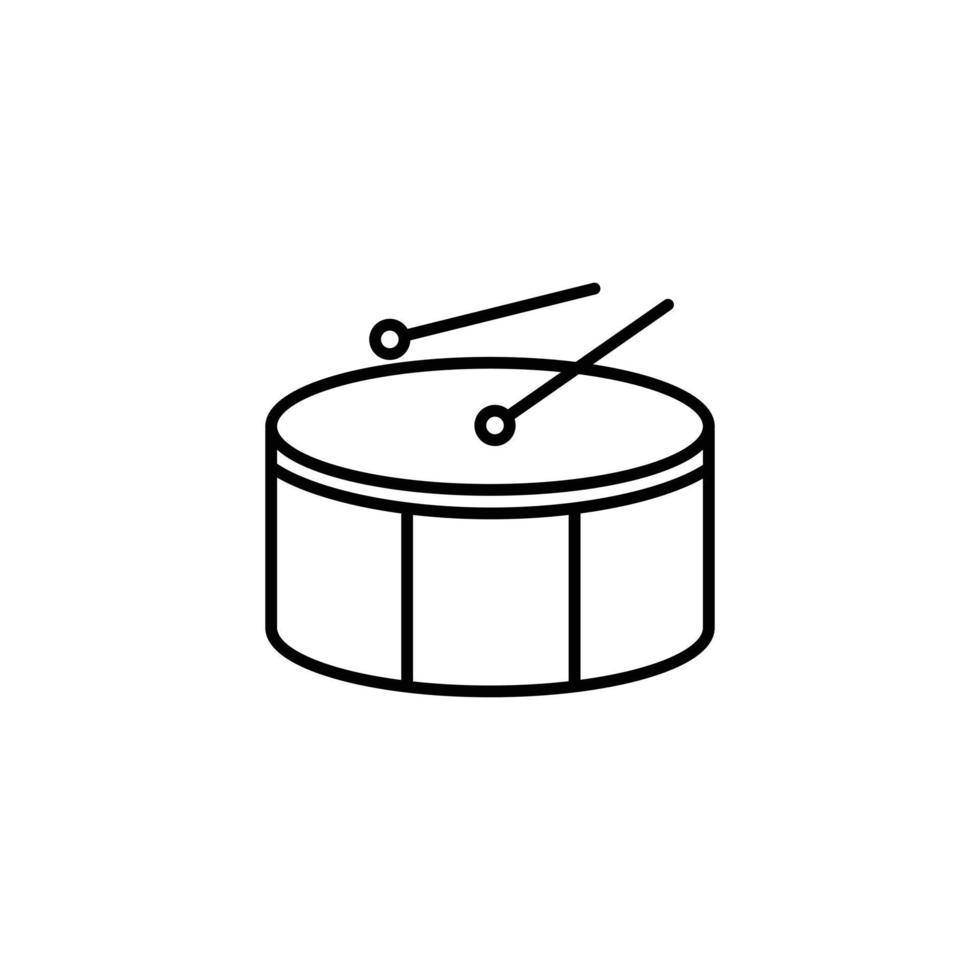 um símbolo de uma percussão. ícones editáveis relacionados a instrumentos musicais e outras coisas. ícone de vetor simples e minimalista para o site ui ux ou aplicativo móvel de música digital.