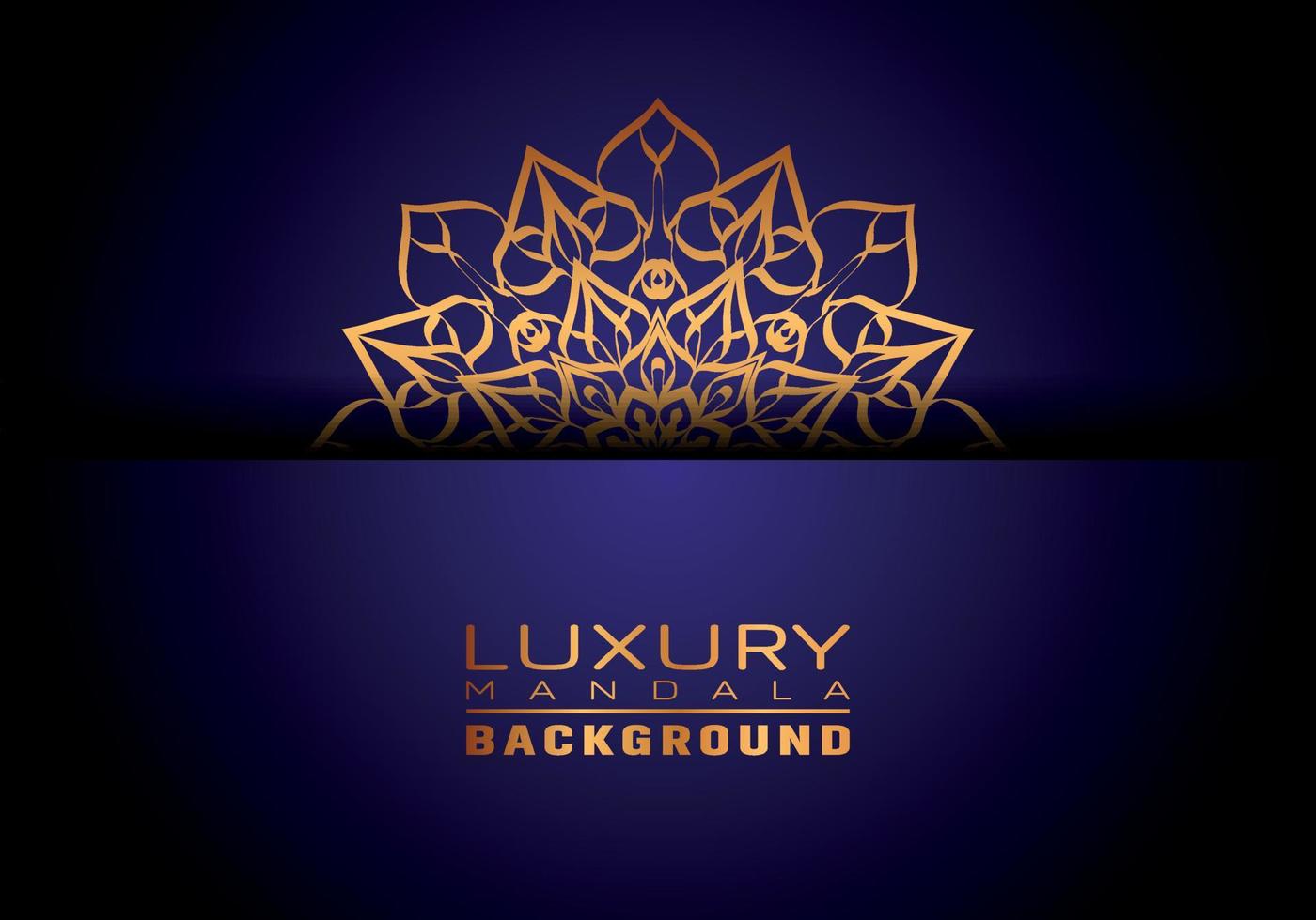 fundo de logotipo mandala ornamental de luxo, estilo arabesco vetor