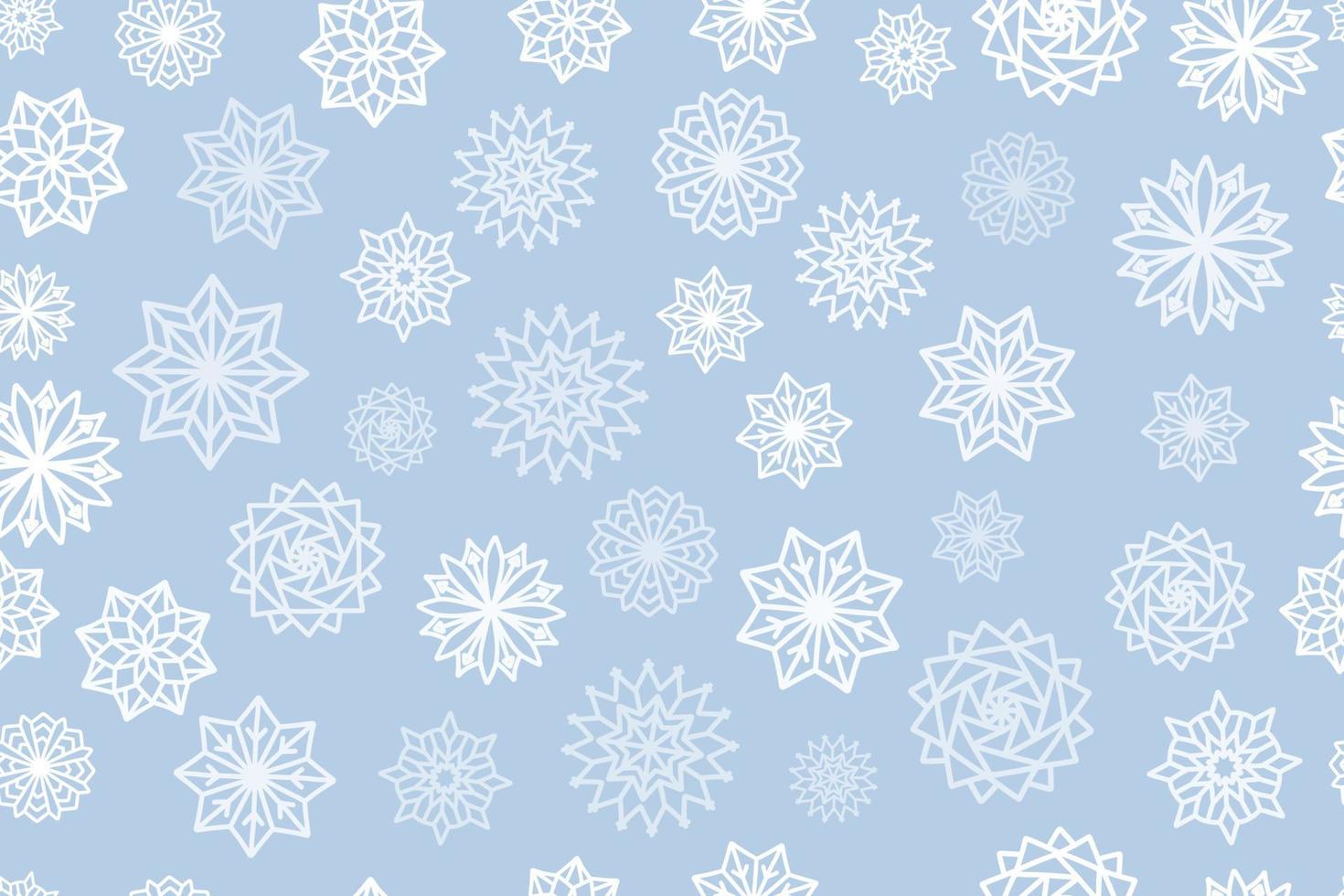 flocos de neve natal padrão sem costura delicada cor empoeirada vetor