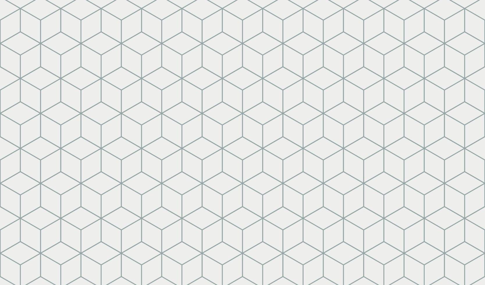 cubo geométrico padrão sem emenda cinza suave e branco amplo conceito minimalista pronto para seu modelo de design de papel de parede de fundo vetor