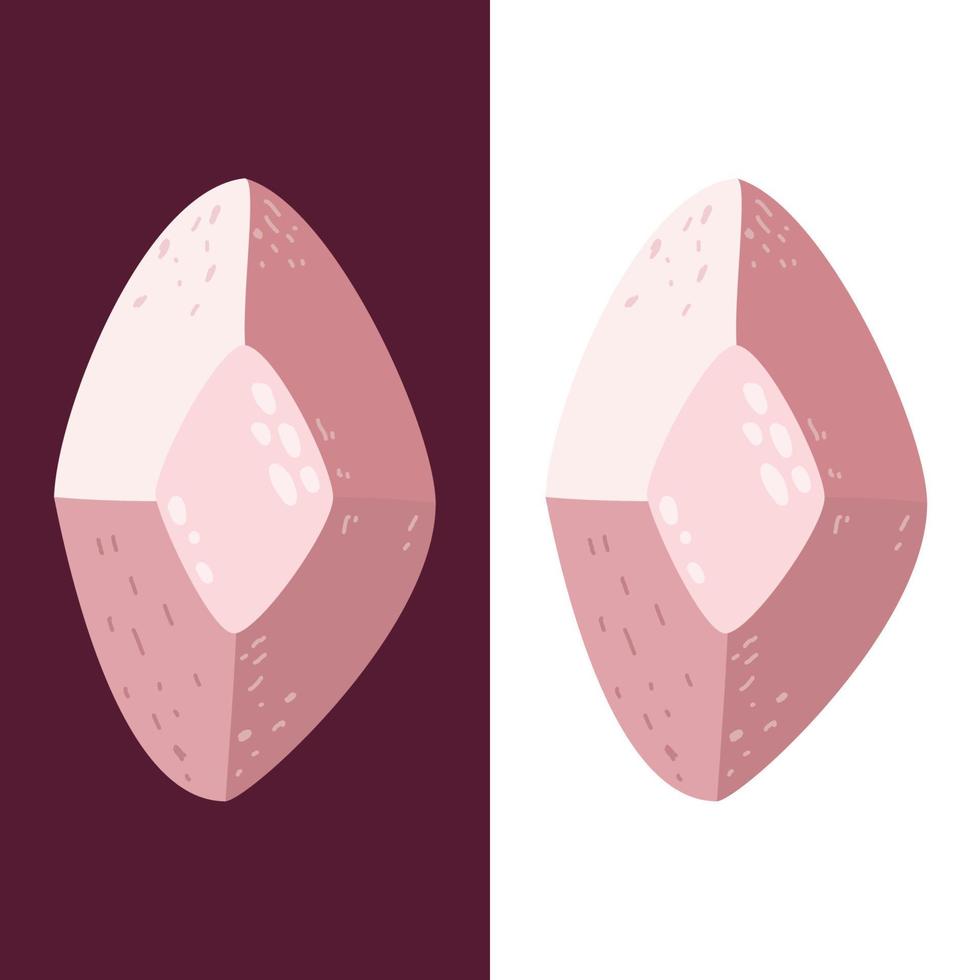 joia rosa, gema, pedras preciosas vetor