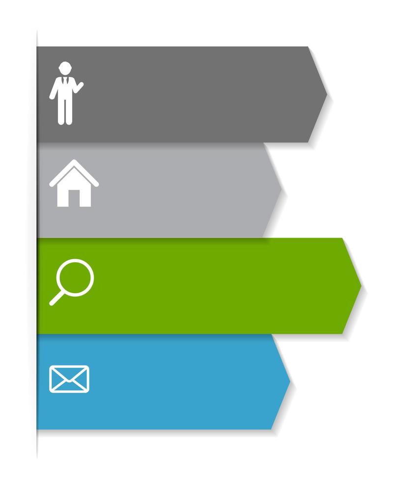 modelos de infográfico para ilustração vetorial de negócios. vetor