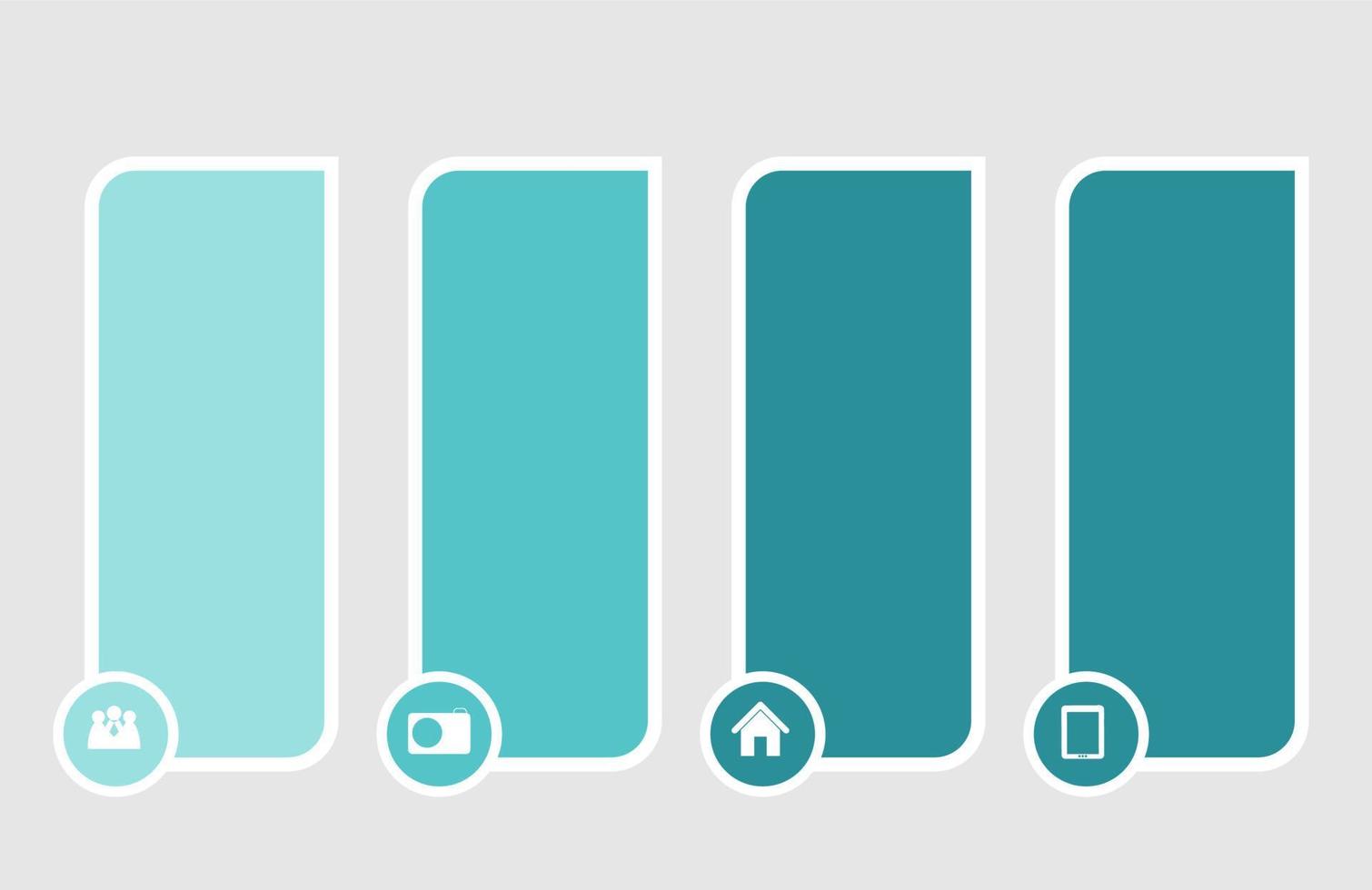 modelos de infográfico para ilustração vetorial de negócios vetor