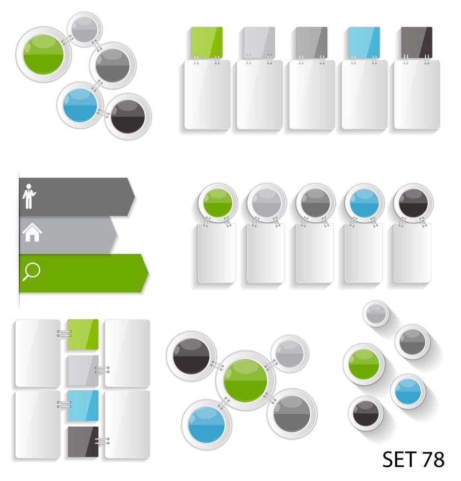 modelos de infográfico para ilustração vetorial de negócios. vetor