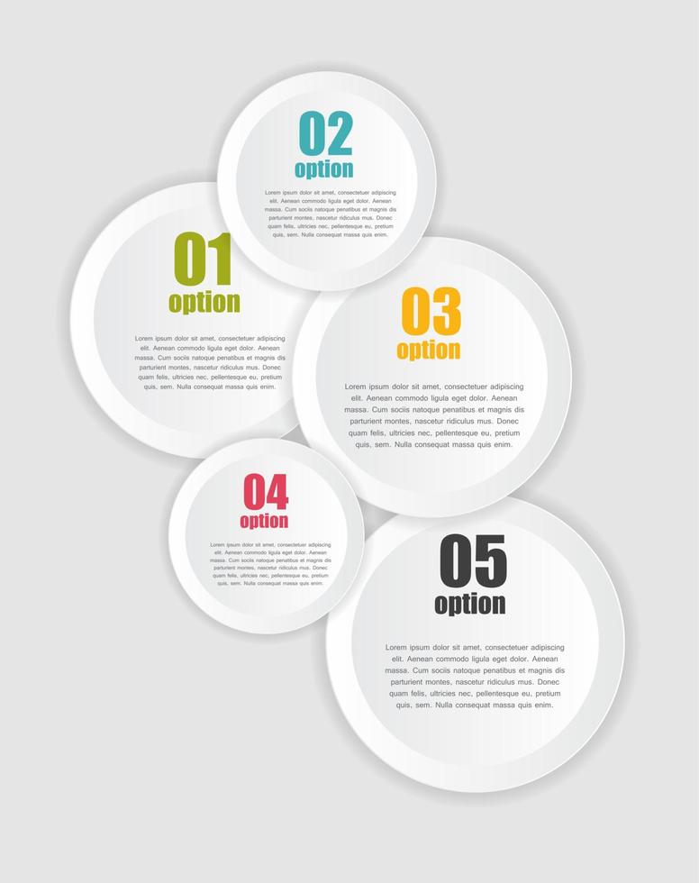 modelos de infográfico para ilustração vetorial de negócios. vetor