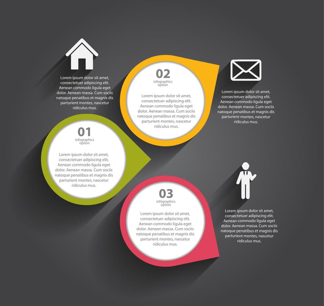 modelos de infográfico para ilustração vetorial de negócios. vetor