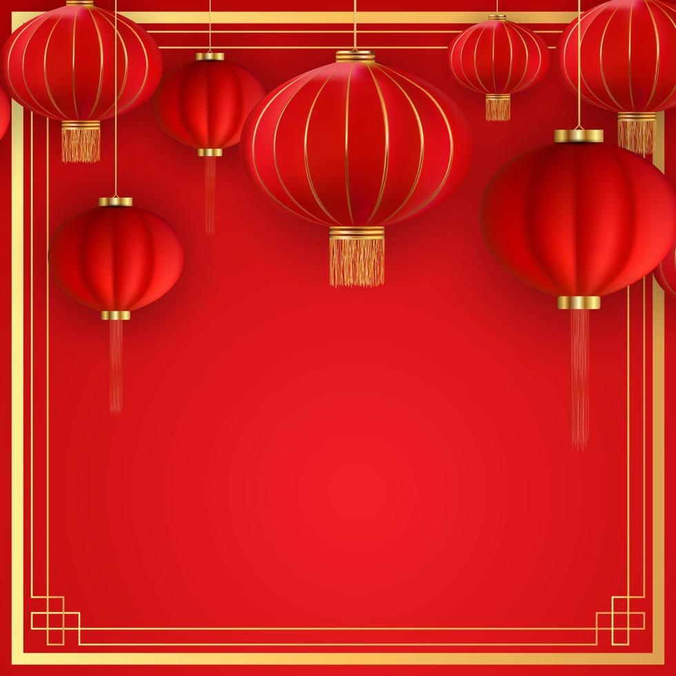 feliz ano novo chinês fundo de férias. ilustração vetorial vetor