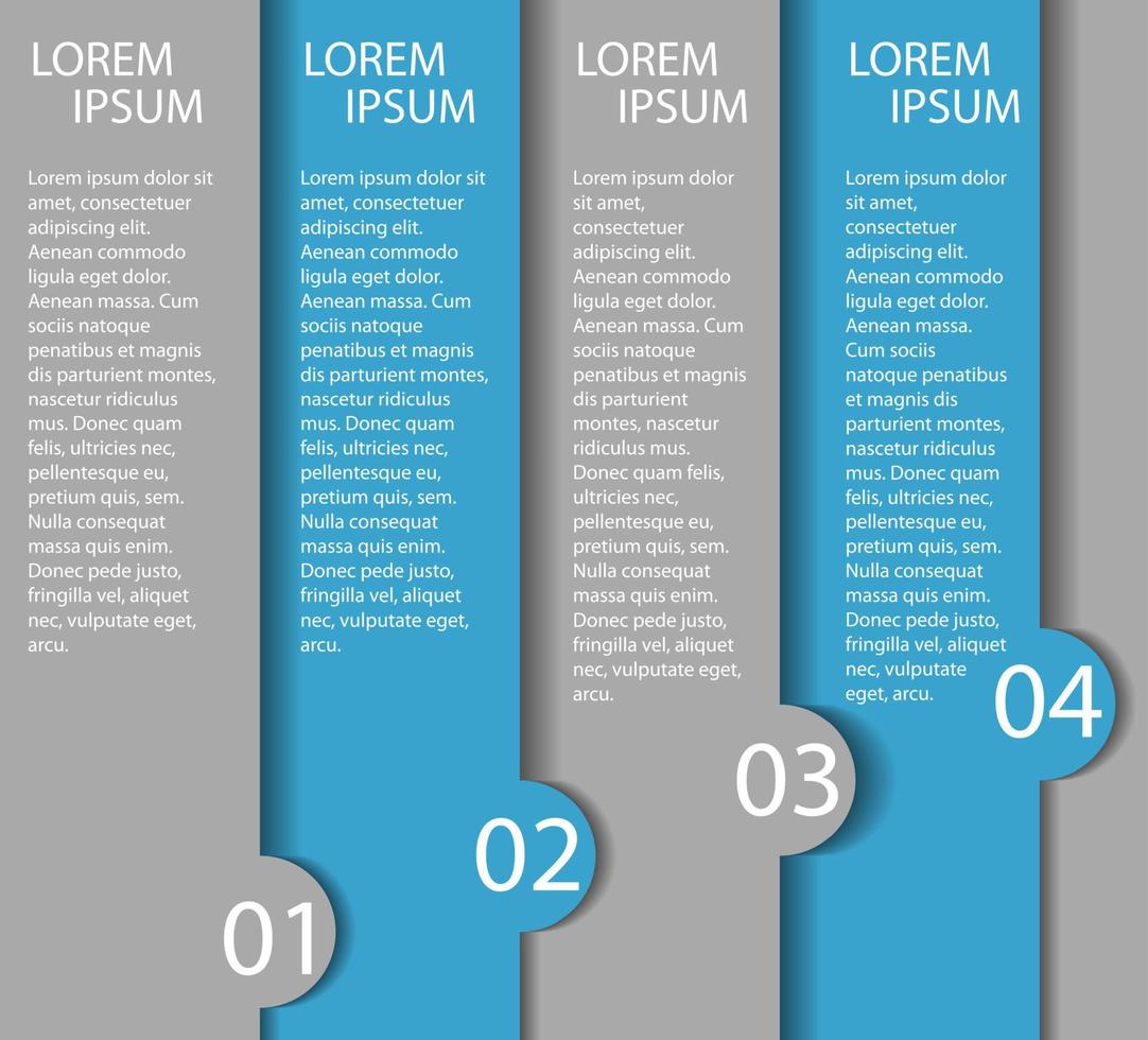 modelos de infográfico para ilustração vetorial de negócios. vetor