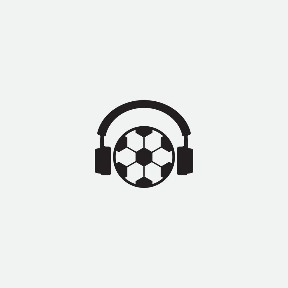 design de podcast de futebol vetor