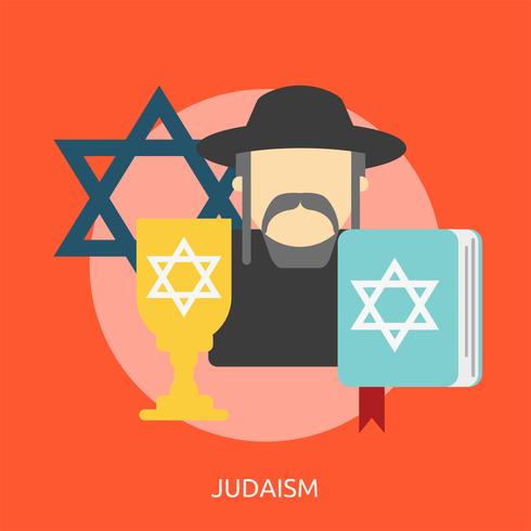 Ilustração conceitual de judaísmo vetor