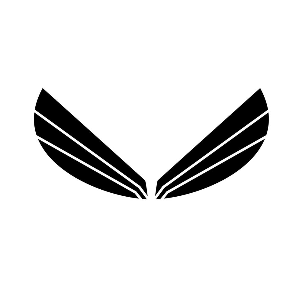 ícone do logotipo da asa vetor