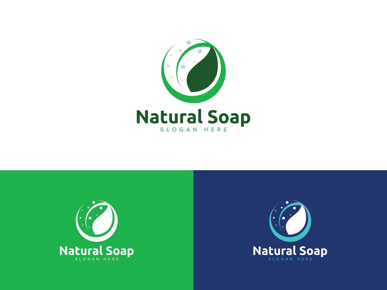 modelo de vetor de logotipo de sabonete orgânico natural