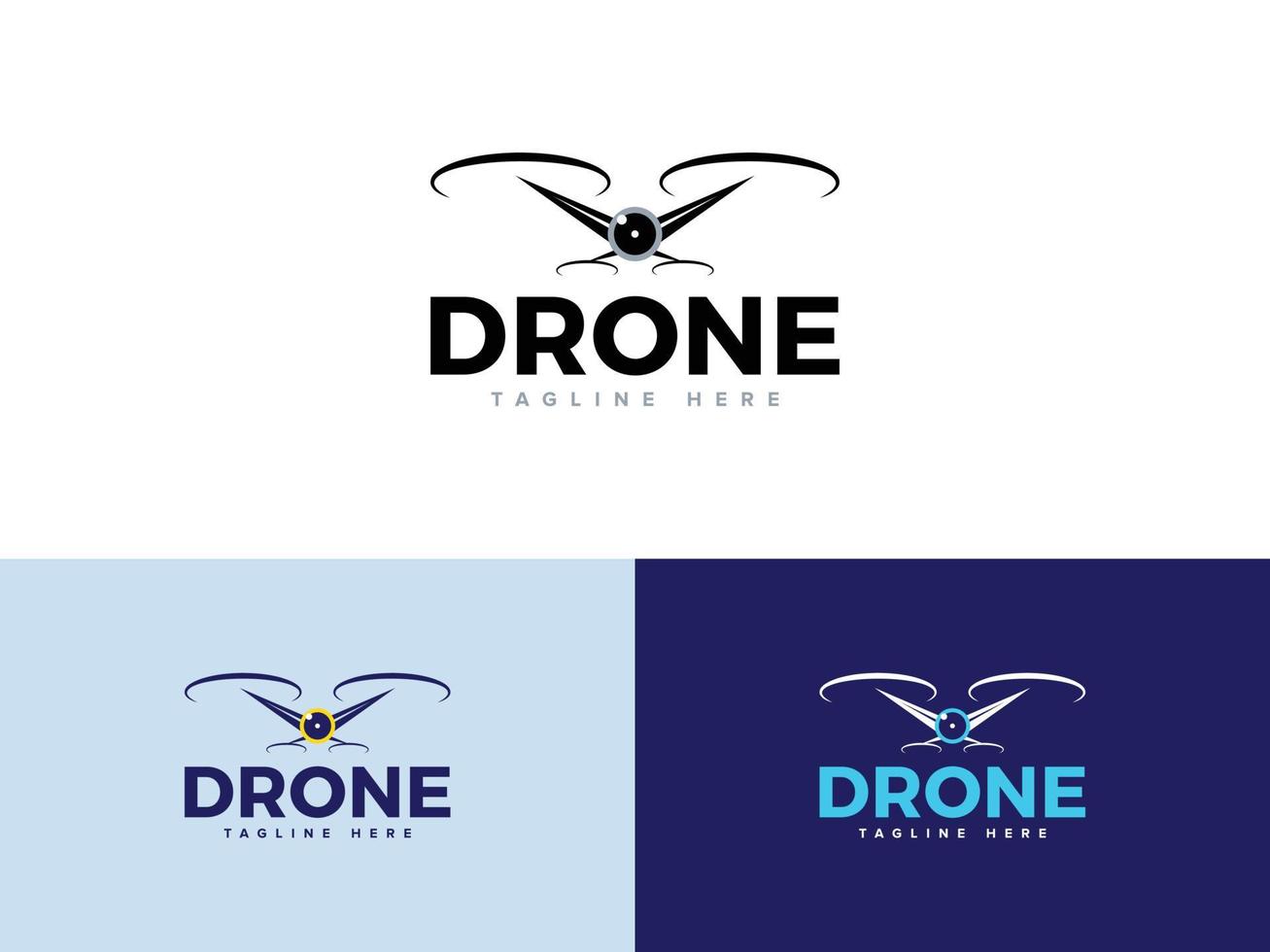 modelo de vetor de logotipo drone