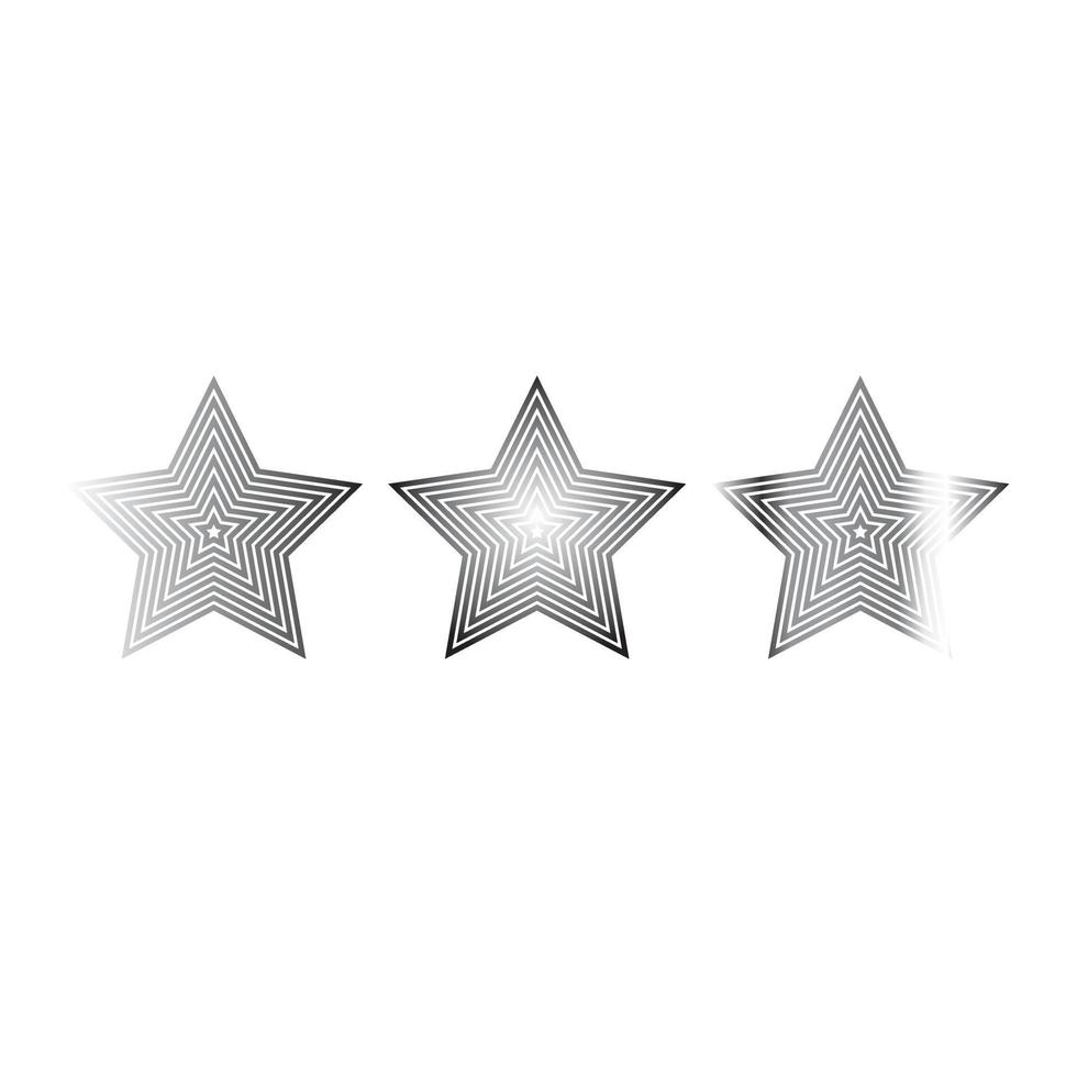 logotipo da estrela. ícone forrado de estrelas, sinal, símbolo, design plano, botão, web. vetor - ilustração eps 10.