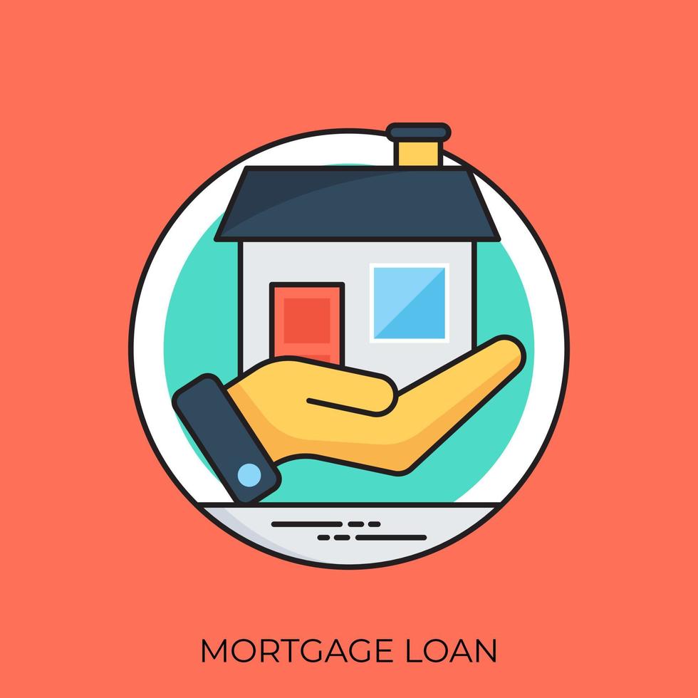 conceitos de empréstimo hipotecário vetor