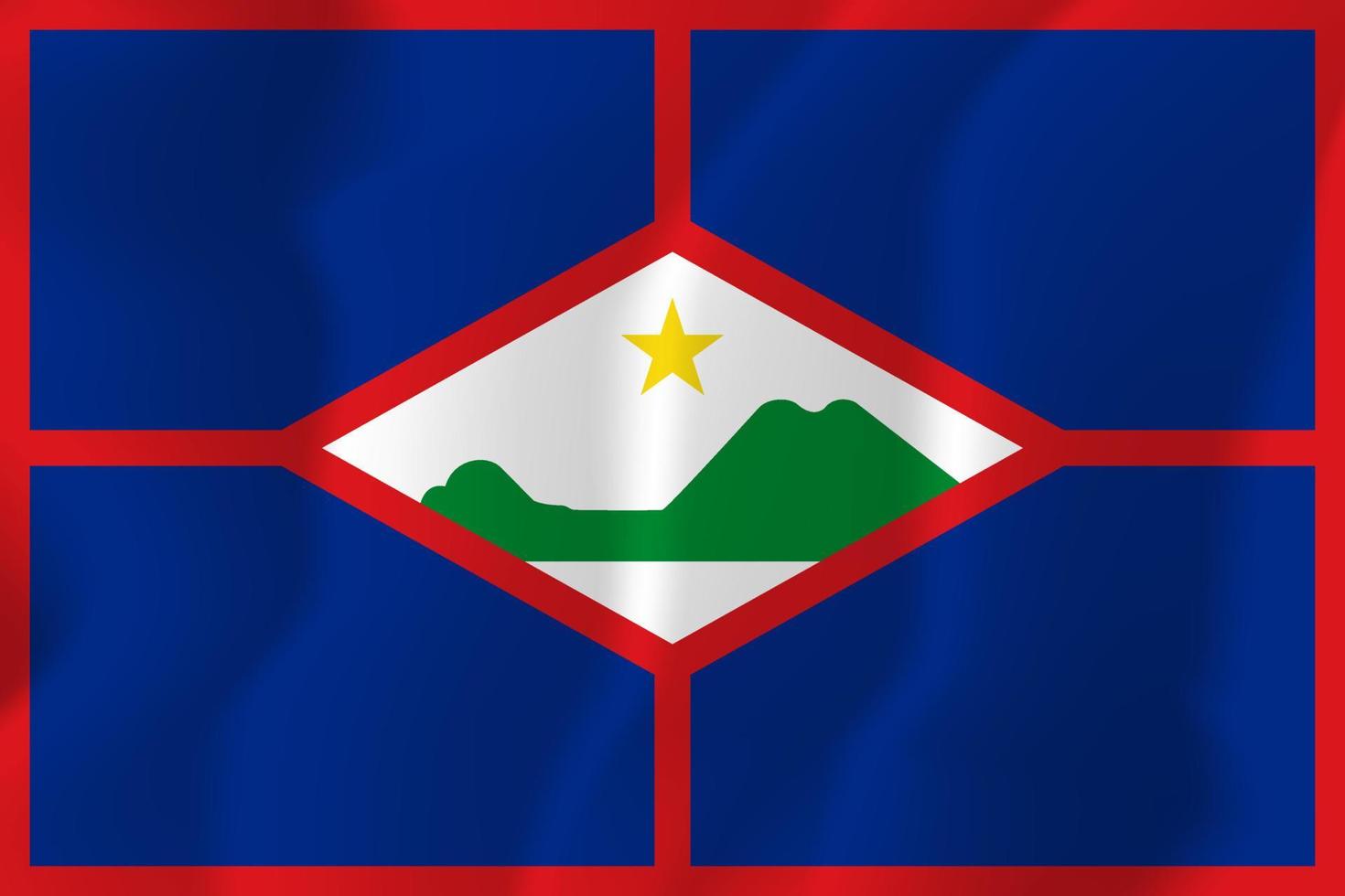 Ilustração do fundo da bandeira nacional de Sint Eustatius vetor