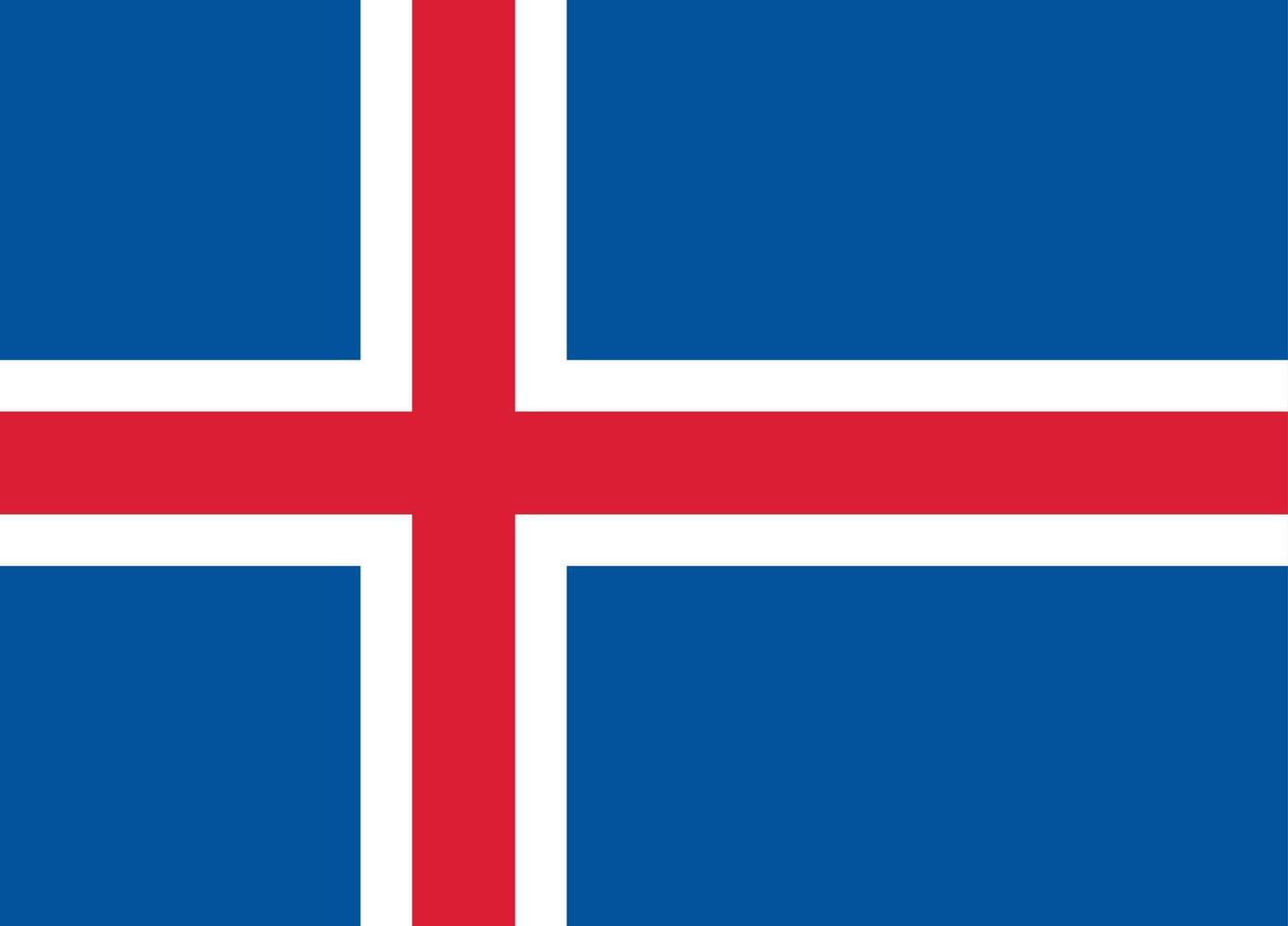 vetor bandeira da islândia