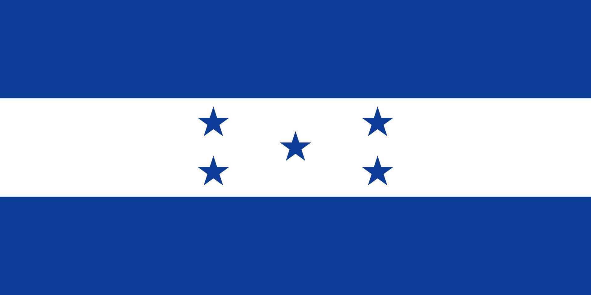 vetor de bandeira de honduras