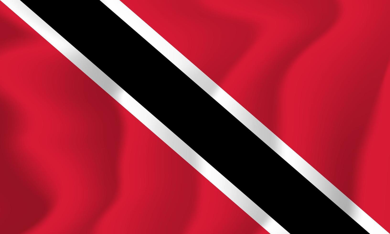 ilustração do fundo da bandeira nacional de Trinidad e Tobago vetor