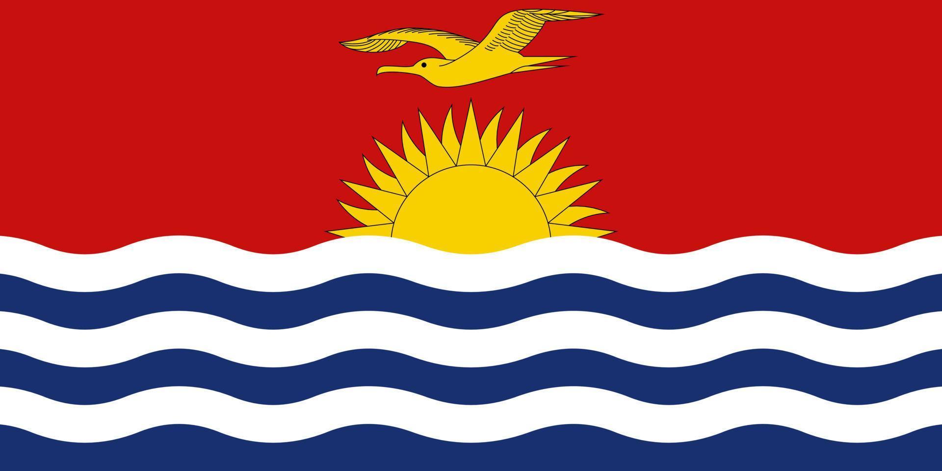 vetor bandeira kiribati