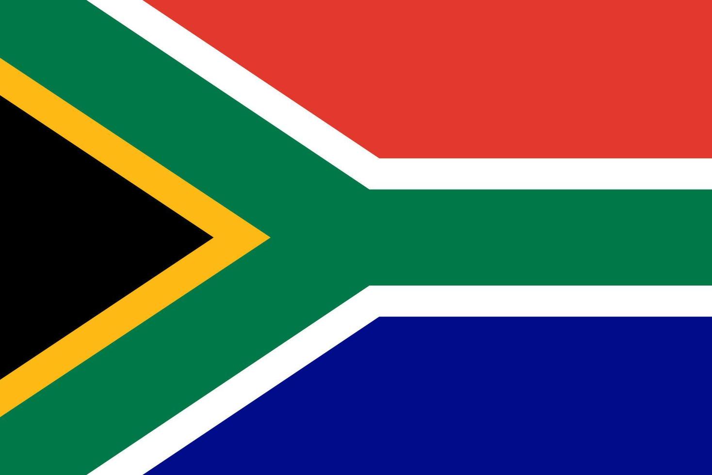 vetor bandeira da áfrica do sul