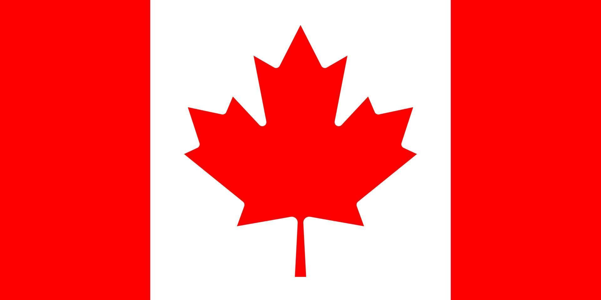 vetor bandeira canadense