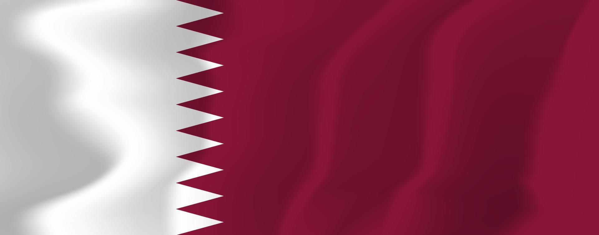 ilustração do fundo da bandeira nacional do qatar vetor