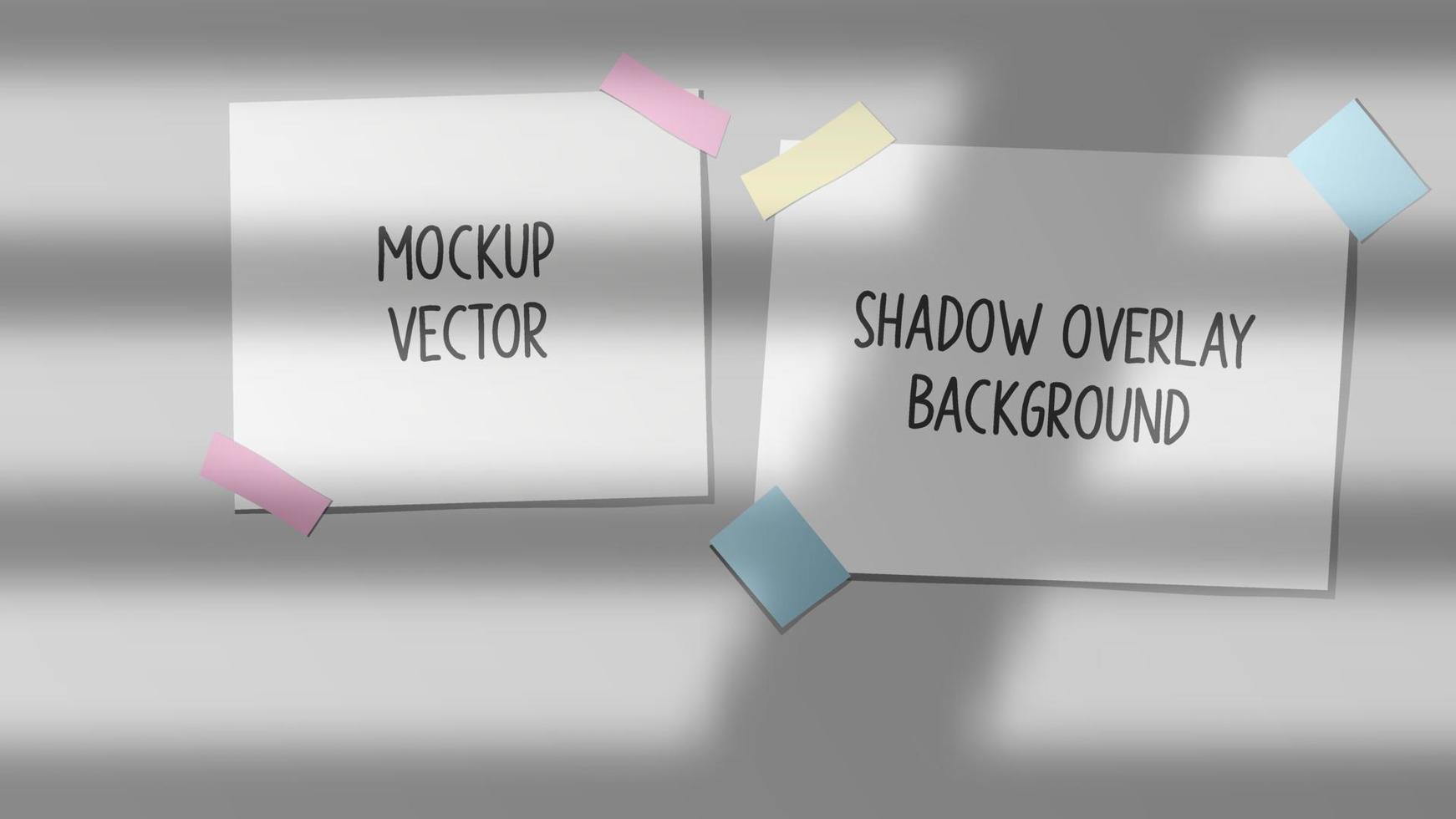 sombra gradiente de fundo de janela de sobreposição com papéis vetor