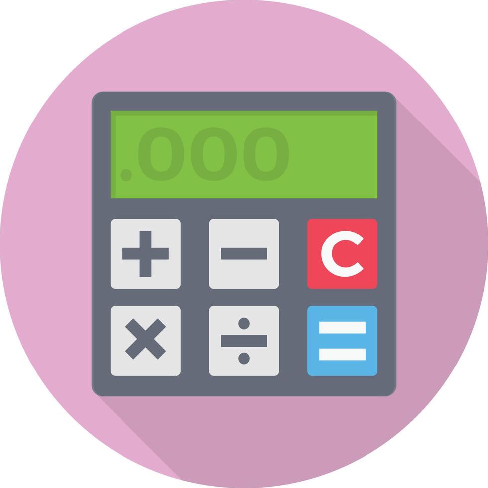 ilustração em vetor calculadora em um fundo transparente. símbolos de qualidade premium. ícone plana de vetor para conceito e design gráfico.
