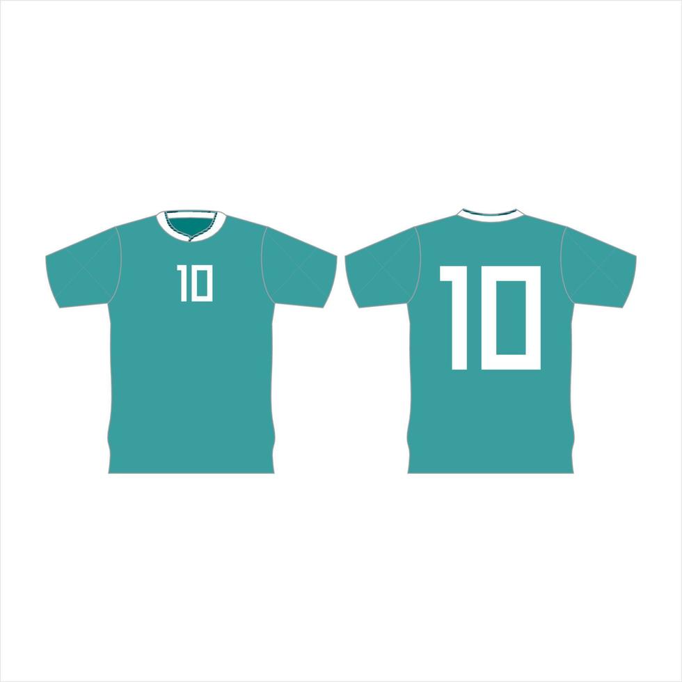 camisa de futebol mock up.sports jersey padrão t-shirt design conceito modelo imagem vetorial. vetor
