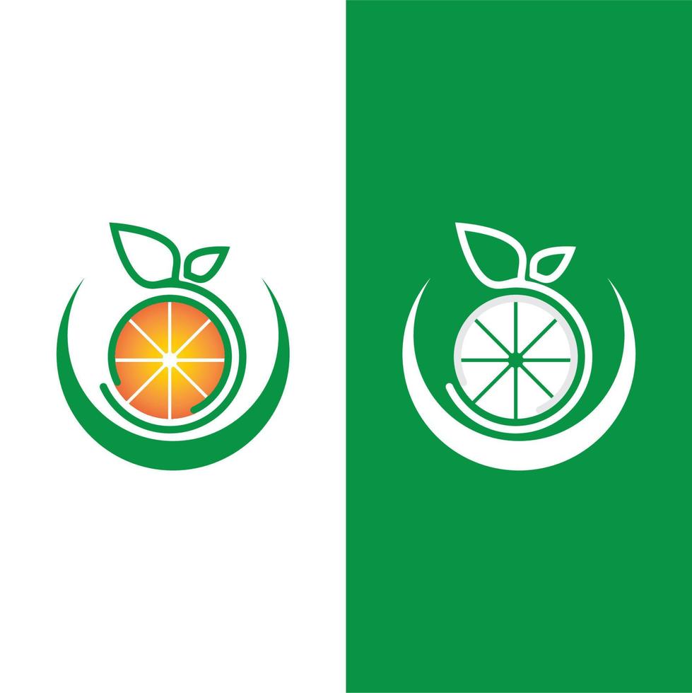 ilustração de ícone de vetor de design de logotipo laranja