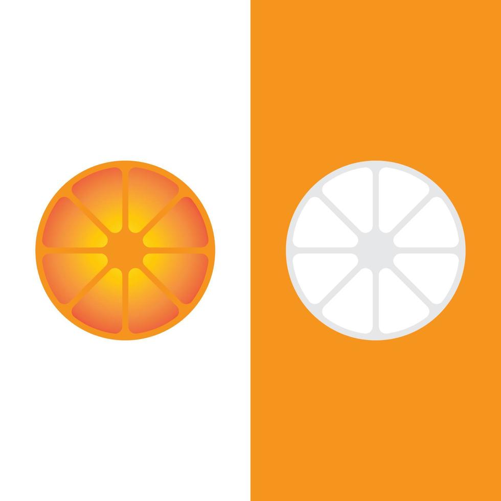 ilustração de ícone de vetor de design de logotipo laranja