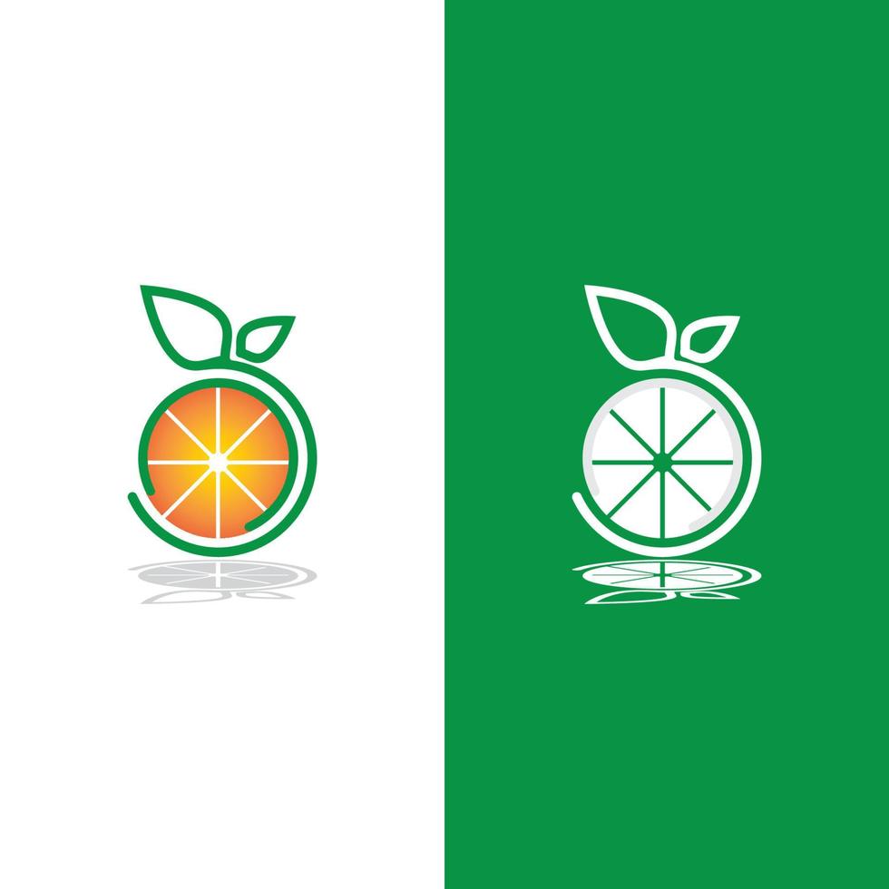 ilustração de ícone de vetor de design de logotipo laranja