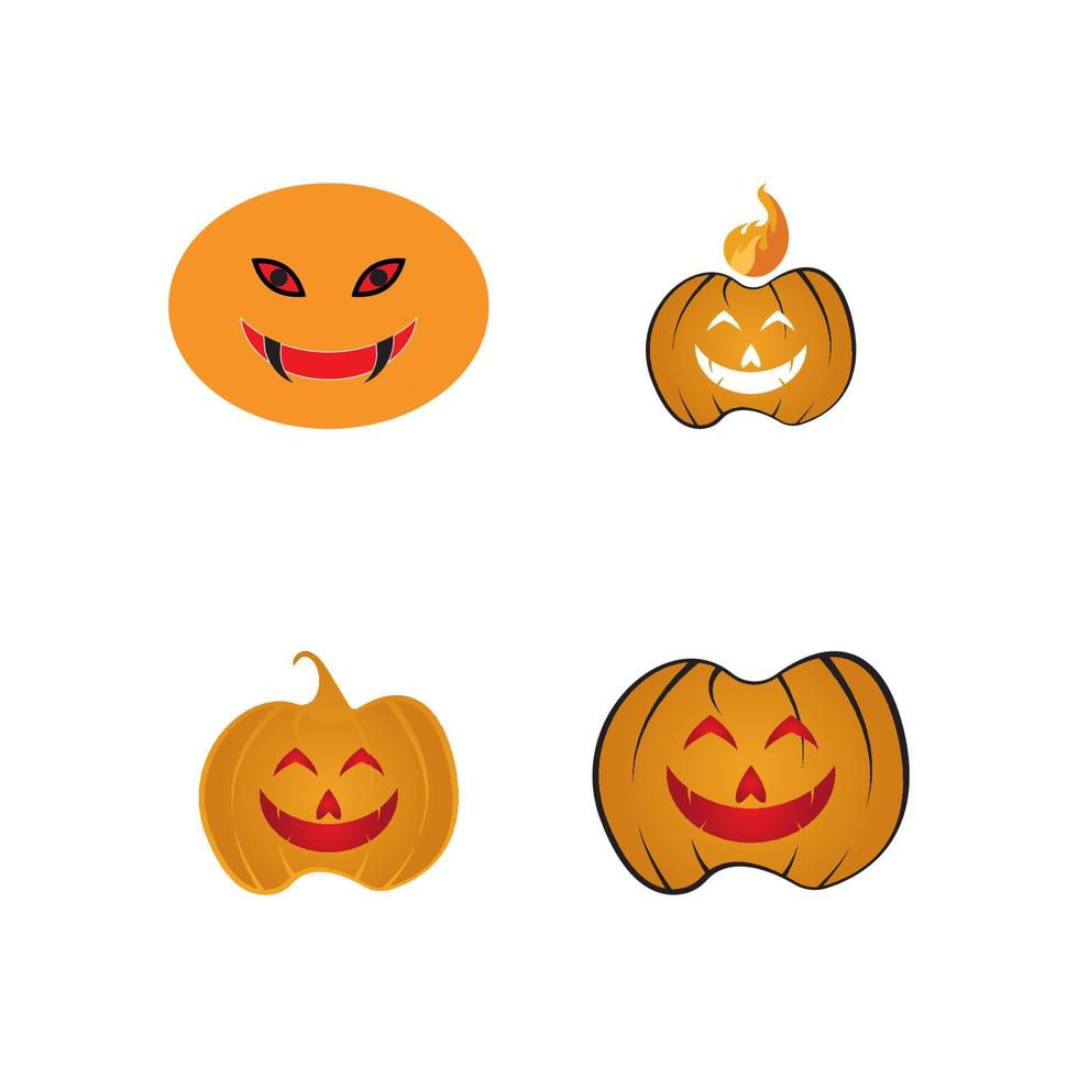 ícone de ilustração vetorial de logotipo de halloween vetor