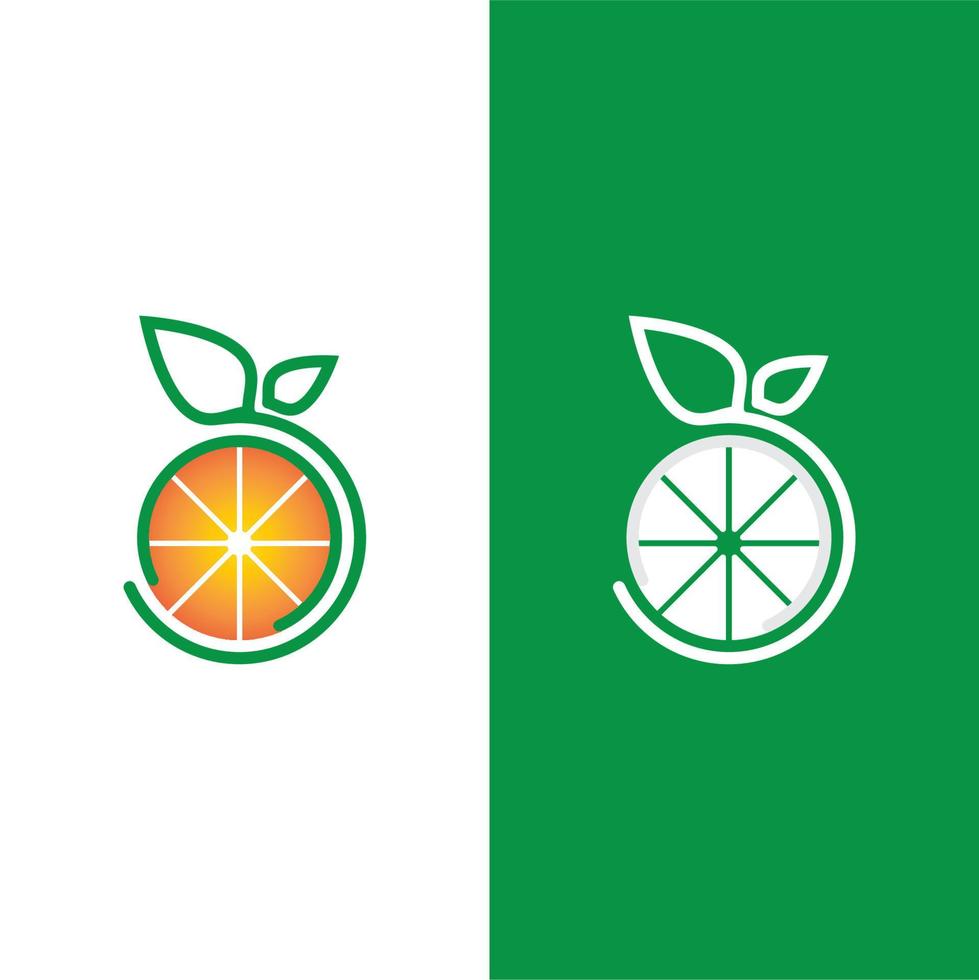 ilustração de ícone de vetor de design de logotipo laranja