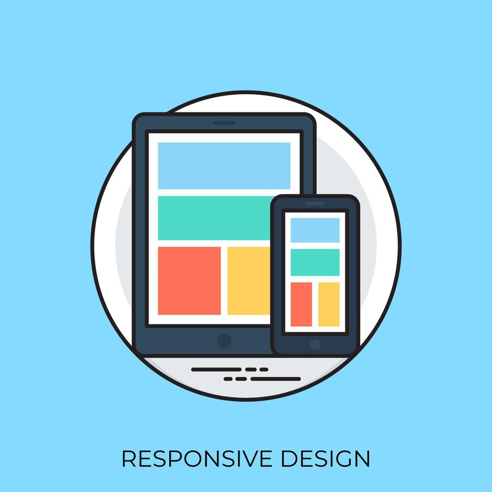 conceitos de design responsivo vetor