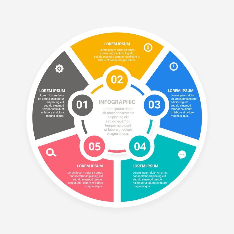 elemento gráfico abstrato, visualização de dados de negócios. gráfico de processo. um diagrama com etapas, opções, seções ou processos. modelo de negócios de vetor para apresentações. conceito criativo para infográfico