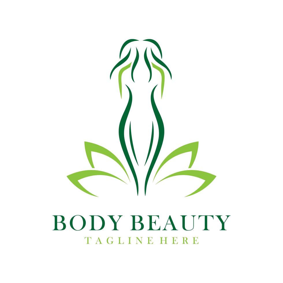 logotipo da beleza corporal vetor