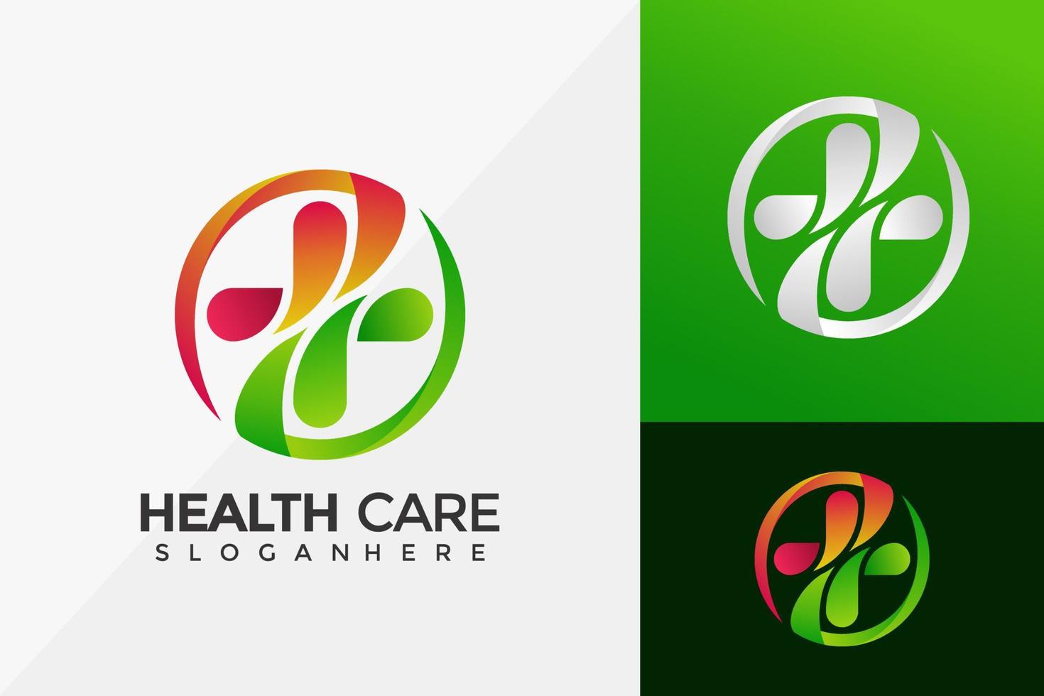 assistência médica médica mais design de logotipo, logotipos modernos modelos de ilustração vetorial vetor