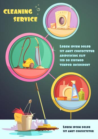 Conjunto de infográfico de limpeza vetor