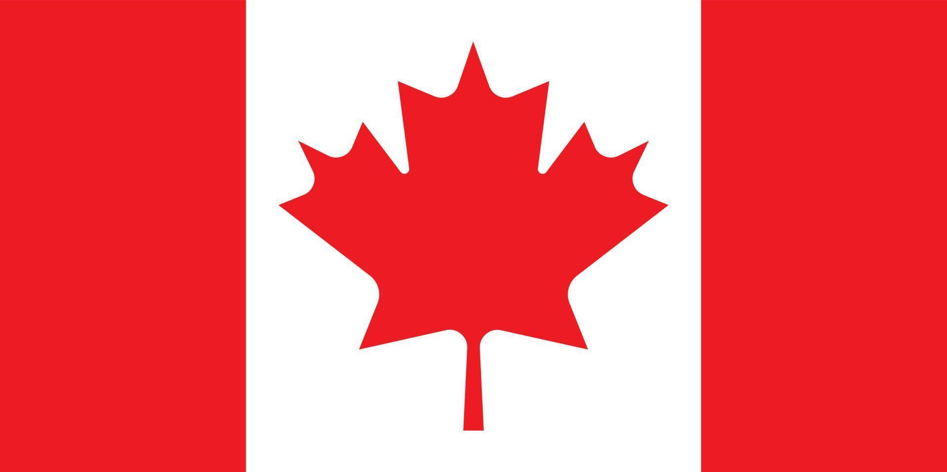 vetor bandeira canadense