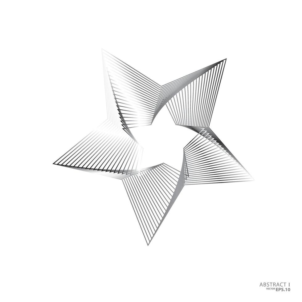 logotipo da estrela. ícone forrado de estrelas, sinal, símbolo, design plano, botão, web. vetor - ilustração eps 10.
