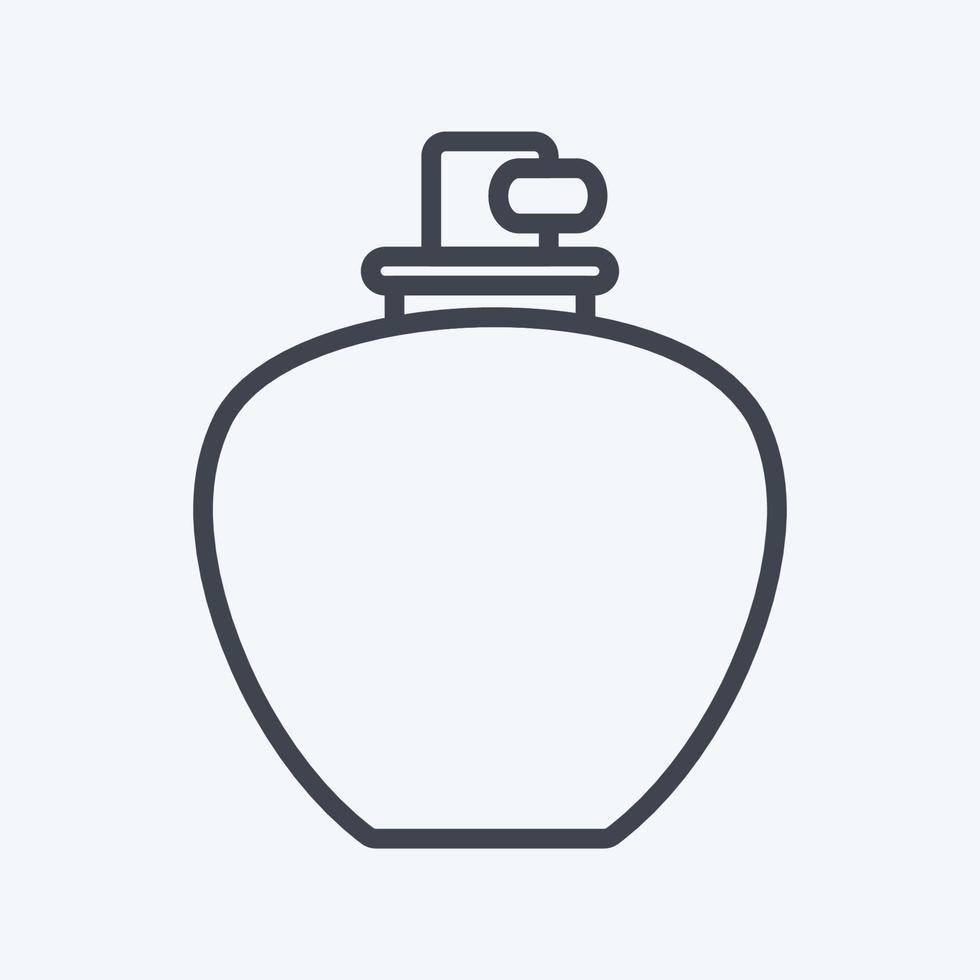 ícone perfume 1 - estilo de linha - ilustração simples, bom para impressões, anúncios, etc. vetor