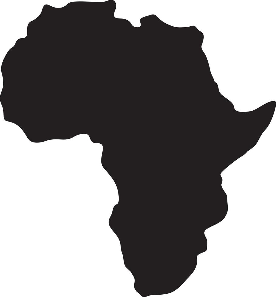 vetor do mapa da áfrica