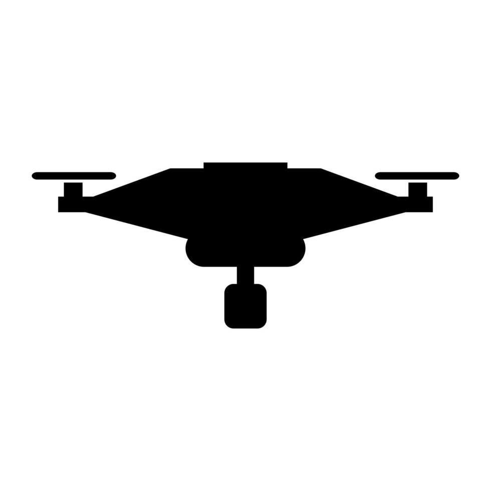 drone ilustrado em um fundo branco vetor