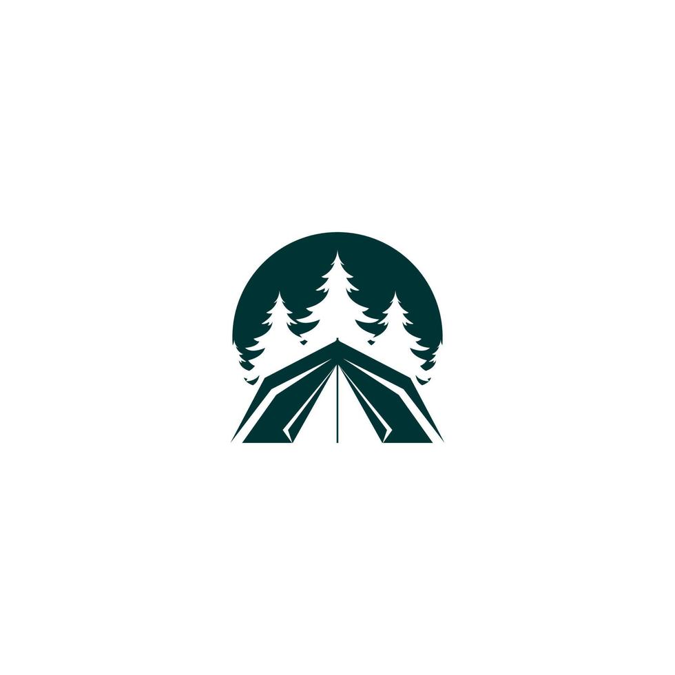 gráfico de vetor de ilustração do logotipo do acampamento. perfeito para usar para recreação ou empresa de acampamento ao ar livre