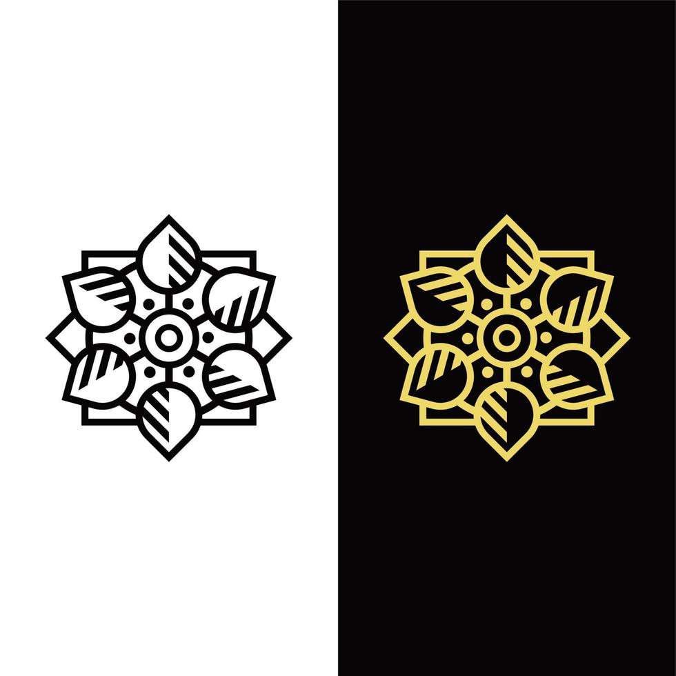 mandala - ilustração em vetor logotipo ícone